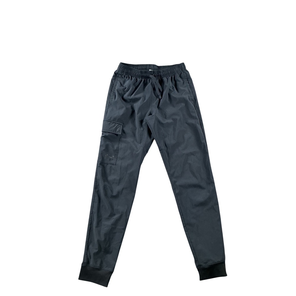 Under Armour Boys YLG Gray Cargo Jogger Pants Athletic Training Cuffs